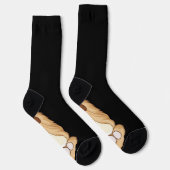 犬のおもしろい犬の子犬の足の足ソックス膝の動物 ソックス (右)