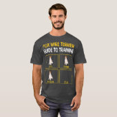 犬のおもしろい訓練のためのワイヤキツネテリアガイド Tシャツ (正面フル)
