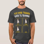犬のおもしろい訓練のためのワイヤキツネテリアガイド Tシャツ (正面)