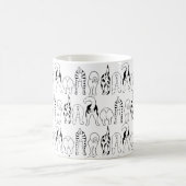 犬のお尻パターン コーヒーマグカップ (中央)