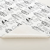 犬のお尻パターン シェルパブランケット (3/4)