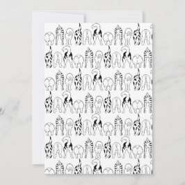 犬のお尻パターン シーズンカード