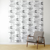 犬のお尻パターン タペストリー (インサイチュ)