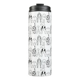 犬のお尻パターン タンブラー