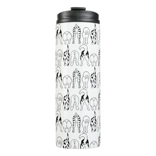 犬のお尻パターン タンブラー (正面)