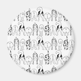 犬のお尻パターン マグネット