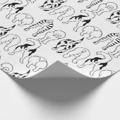 犬のお尻パターン ラッピングペーパー (角)