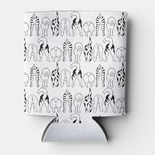 犬のお尻パターン 缶クーラー (正面)