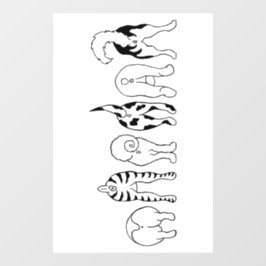 犬のお尻 ウィンドウサイン