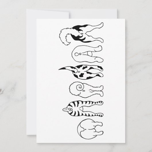 犬のお尻 シーズンカード (正面)