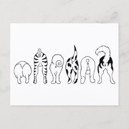 犬のお尻 ポストカード