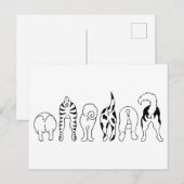 犬のお尻 ポストカード (正面/裏面)