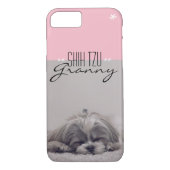 犬のお母さんのためのシーズー（犬）のTzuのおばあさんのiPhoneの場合 Case-Mate iPhoneケース (裏面)