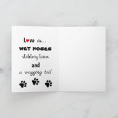 犬のお母さんのための母の日カード カード (内部)