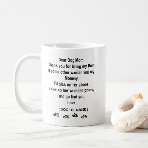 犬のお母さんのマグ-私のお母さんがあることをありがとう コーヒーマグカップ