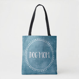犬のお母さんの円フレームのトートバック トートバッグ