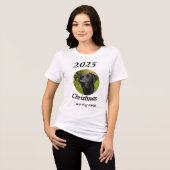 犬のお母さん クリスマス トライブレンドTシャツ (正面全面)