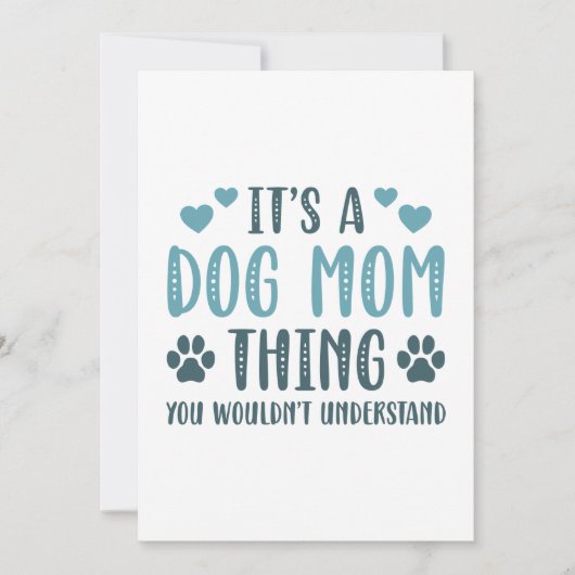 犬のお母さん サンキューカード (正面)