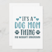 犬のお母さん サンキューカード (正面/裏面)