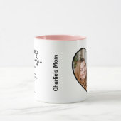 犬のお母さんThing Photo & パーソナライズされた引用文 マグカップ (中央)