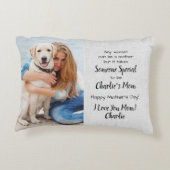 犬のお母カスタムさんペット写真のお母さんの日 アクセントクッション (裏面)