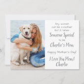 犬のお母カスタムさんペット写真のお母さんの日 シーズンカード (正面)
