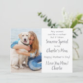犬のお母カスタムさんペット写真のお母さんの日 シーズンカード (スタンド正面)