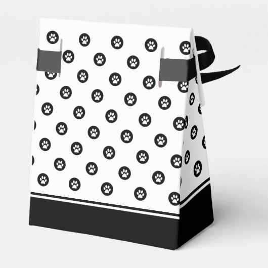 犬のお気に入りボックス白黒ポープリントのお気に入りボックス フェイバーボックス (裏面サイド)