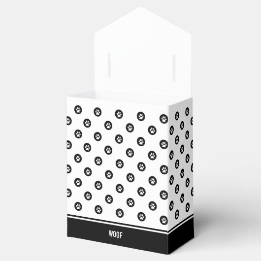 犬のお気に入りボックス白黒ポープリントのお気に入りボックス フェイバーボックス (オープン)