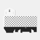 犬のお気に入りボックス白黒ポープリントのお気に入りボックス フェイバーボックス (折り畳みなし)