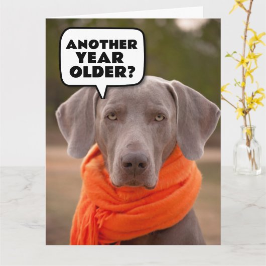 犬のかわいいおもしろいハッピーバースデーグリーティングカード カード (黄色い花)