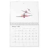 犬のけんか カレンダー (2月 2027)