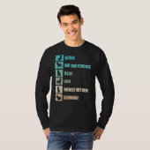 犬のことわざドイツ語で約4脚の友人の犬 Tシャツ (正面フル)