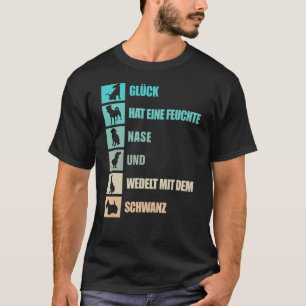 犬のことわざドイツ語で約4脚の友人の犬 Tシャツ