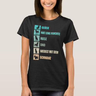 犬のことわざドイツ語で約4脚の友人の犬 Tシャツ
