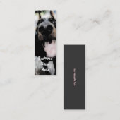 犬のしおりグランジ名刺 スキニー名刺 (正面/裏面)