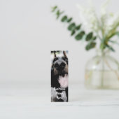 犬のしおりグランジ名刺 スキニー名刺 (スタンド正面)