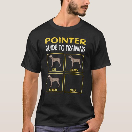 犬のしつけへのポインターガイド Tシャツ (正面)