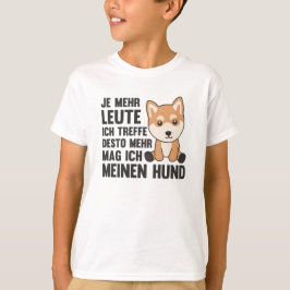 犬のしば可愛い人は人間の犬が嫌い Tシャツ