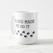 犬のしわざです コーヒーマグカップ (正面左)