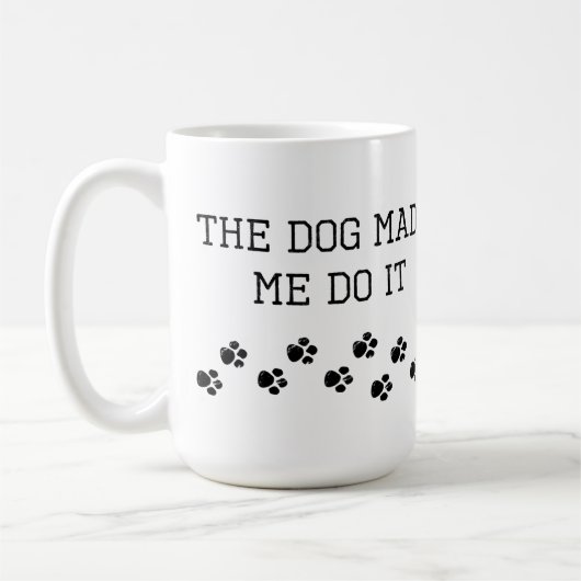 犬のしわざです コーヒーマグカップ (左)