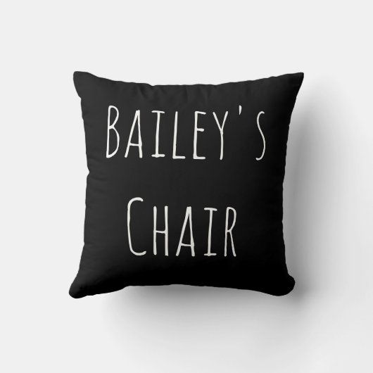 犬のために予約されたベイリーズチェアおもしろい犬 クッション (裏面)
