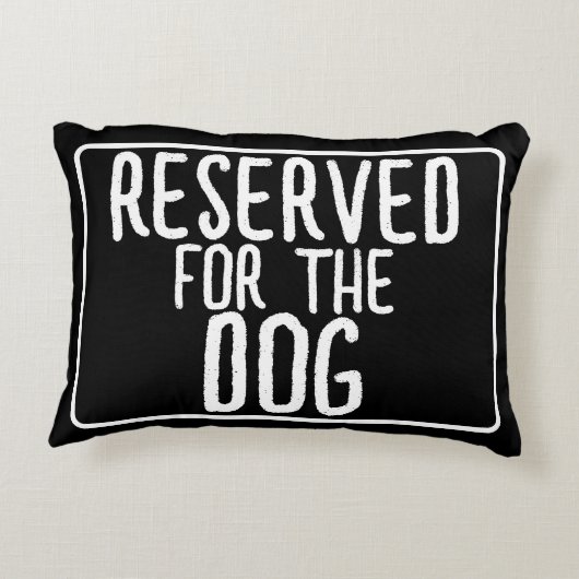 犬のために予約されている アクセントクッション (裏面)