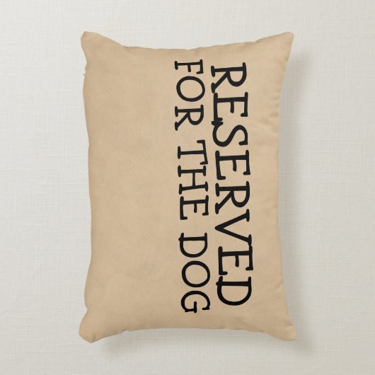 犬のために予約されている アクセントクッション (正面(垂直))