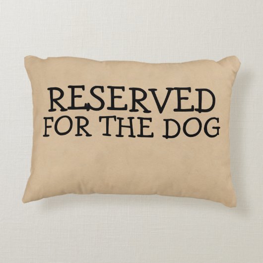 犬のために予約されている アクセントクッション (裏面)