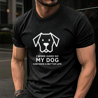 犬のために働く Tシャツ
