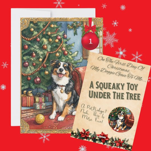 犬のためのクリスマス12日間の1日目 シーズンカード