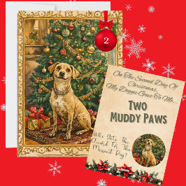 犬のためのクリスマス12日間の2日目 シーズンカード