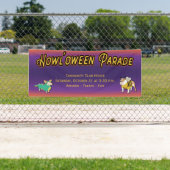 犬のためのポーチハロウィーンの衣装パレード 横断幕 (インサイチュ)