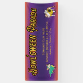 犬のためのポーチハロウィーンの衣装パレード 横断幕 (縦)